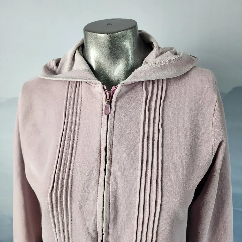 Woolrich Pintucked Hooded Full Zip Blush Jacket | Women's Small